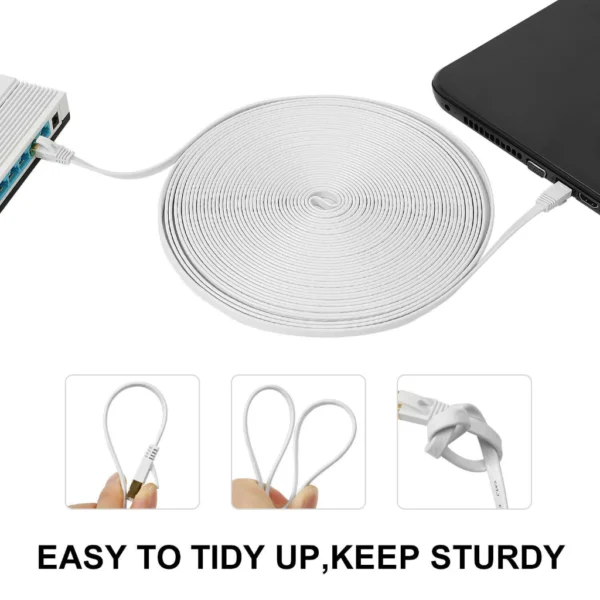 Cat7 Flat Shielded Ethernet Cable